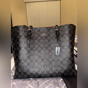 Coach Mollie Tote In Signature Canvas Bag